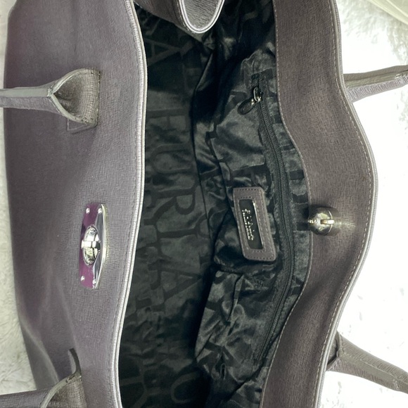 Furla Grey Leather Shoulder Bag with Turnlock - Picture 4 of 15